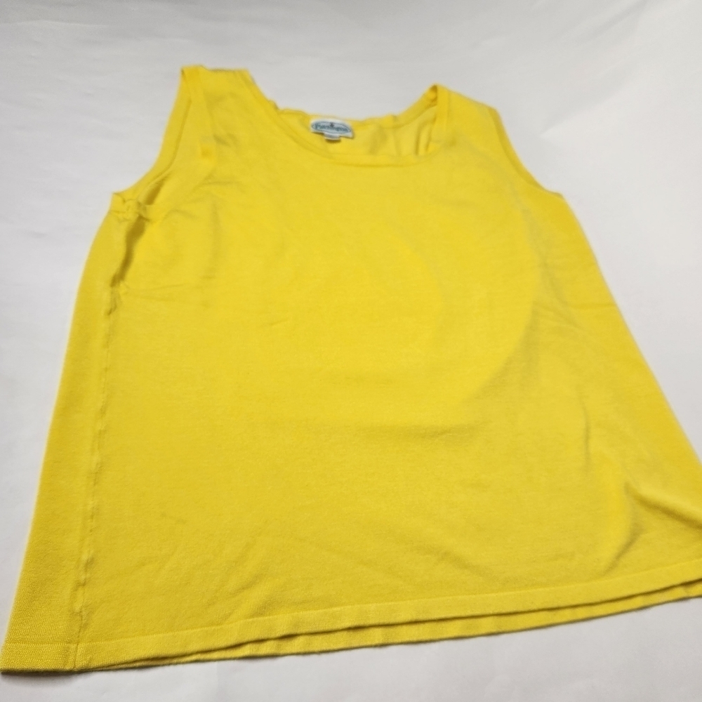 Patchington Women's Size XL Sweater Vest Yellow